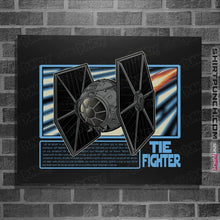 Load image into Gallery viewer, Shirts Posters / 4&quot;x6&quot; / Black Imperial Fighter
