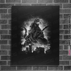 Shirts Posters / 4"x6" / Black Guitarzilla