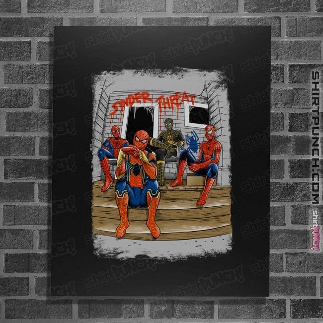 Daily_Deal_Shirts Posters / 4"x6" / Black Spider Threat