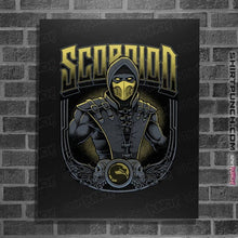 Load image into Gallery viewer, Daily_Deal_Shirts Posters / 4&quot;x6&quot; / Black Scorpion Crest
