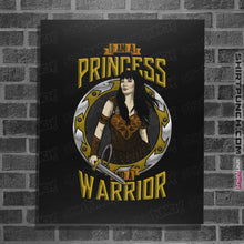 Load image into Gallery viewer, Shirts Posters / 4&quot;x6&quot; / Black Princess and a Warrior
