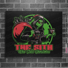 Load image into Gallery viewer, Daily_Deal_Shirts Posters / 4&quot;x6&quot; / Black The Sith Who Stole Christmas
