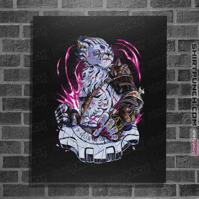 Daily_Deal_Shirts Posters / 4"x6" / Black Battle Weregarurumon