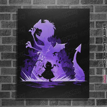 Load image into Gallery viewer, Secret_Shirts Posters / 4&quot;x6&quot; / Black Bad Witch Dragon
