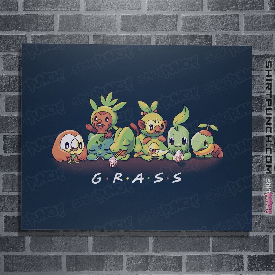 Shirts Posters / 4"x6" / Navy Grass Friends