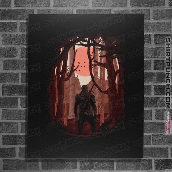 Shirts Posters / 4"x6" / Black WhiteWolf