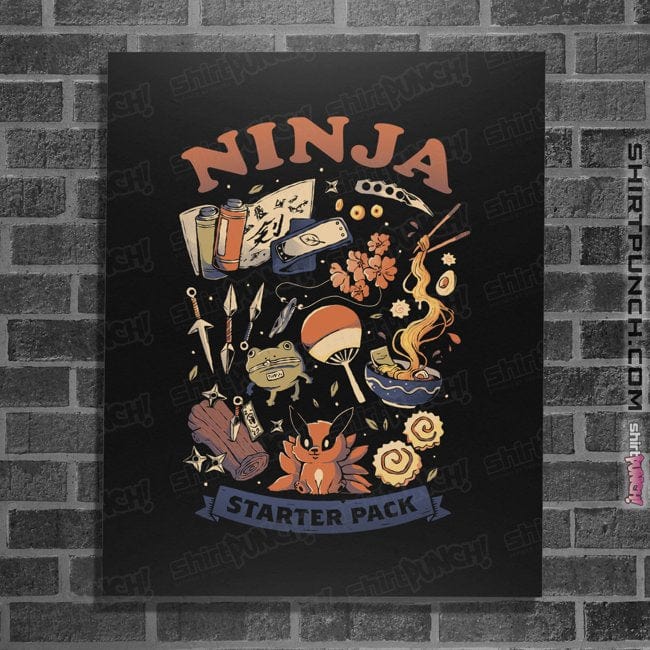 Daily_Deal_Shirts Posters / 4"x6" / Black Ninja Starter Pack