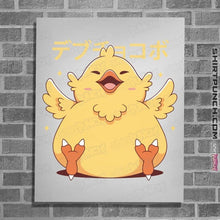 Load image into Gallery viewer, Shirts Posters / 4&quot;x6&quot; / White Fat Chocobo
