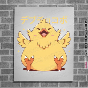 Shirts Posters / 4"x6" / White Fat Chocobo