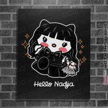 Load image into Gallery viewer, Shirts Posters / 4&quot;x6&quot; / Black Hello Nadja
