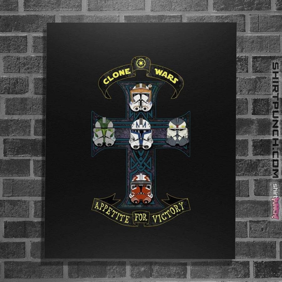 Shirts Posters / 4"x6" / Black Appetite For Victory