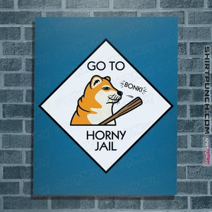 Secret_Shirts Posters / 4"x6" / Sapphire Horny Jail