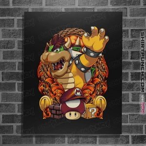 Secret_Shirts Posters / 4"x6" / Black Koopa Crest