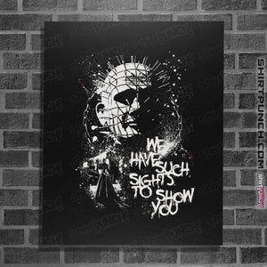 Daily_Deal_Shirts Posters / 4"x6" / Black Pinhead Splatter