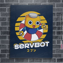 Load image into Gallery viewer, Shirts Posters / 4&quot;x6&quot; / Navy Servbot Summer
