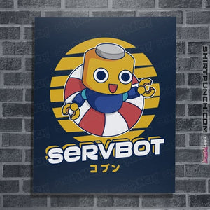 Shirts Posters / 4"x6" / Navy Servbot Summer