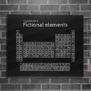 Daily_Deal_Shirts Posters / 4"x6" / Black Peroidic Table Of Fictional Elements