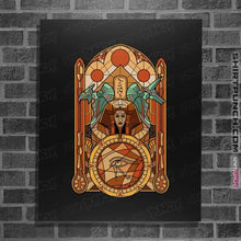 Load image into Gallery viewer, Daily_Deal_Shirts Posters / 4&quot;x6&quot; / Black Stained Glass Gods
