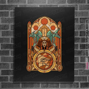 Daily_Deal_Shirts Posters / 4"x6" / Black Stained Glass Gods