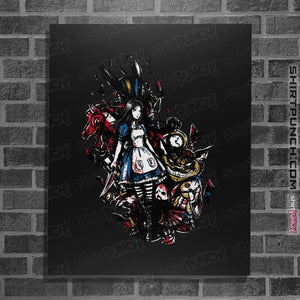Shirts Posters / 4"x6" / Black Alice in Mad