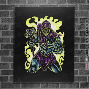 Daily_Deal_Shirts Posters / 4"x6" / Black Skull King of Eternia