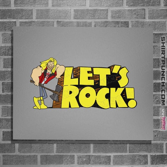 Secret_Shirts Posters / 4"x6" / Sports Grey Let's Rock