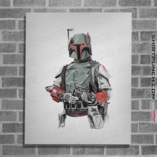 Load image into Gallery viewer, Shirts Posters / 4&quot;x6&quot; / White Mandalorian Bounterhunter
