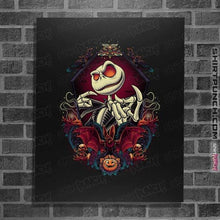 Load image into Gallery viewer, Shirts Posters / 4&quot;x6&quot; / Black The Pumpkin King
