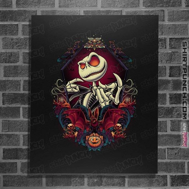 Shirts Posters / 4"x6" / Black The Pumpkin King