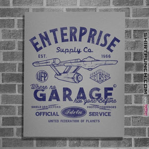 Daily_Deal_Shirts Posters / 4"x6" / Sports Grey Enterprise Garage