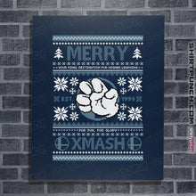 Load image into Gallery viewer, Shirts Posters / 4&quot;x6&quot; / Navy Merry Xmash

