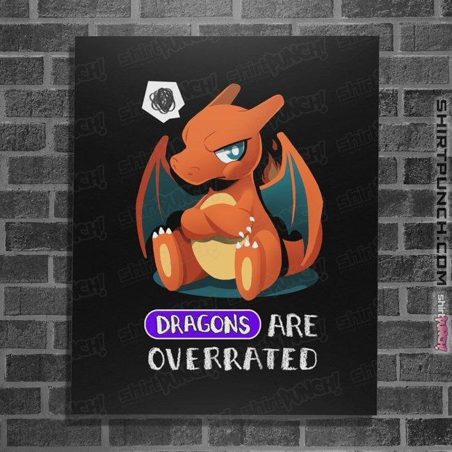 Shirts Posters / 4"x6" / Black Dragon Type