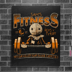Daily_Deal_Shirts Posters / 4"x6" / Black Sam's Fitness