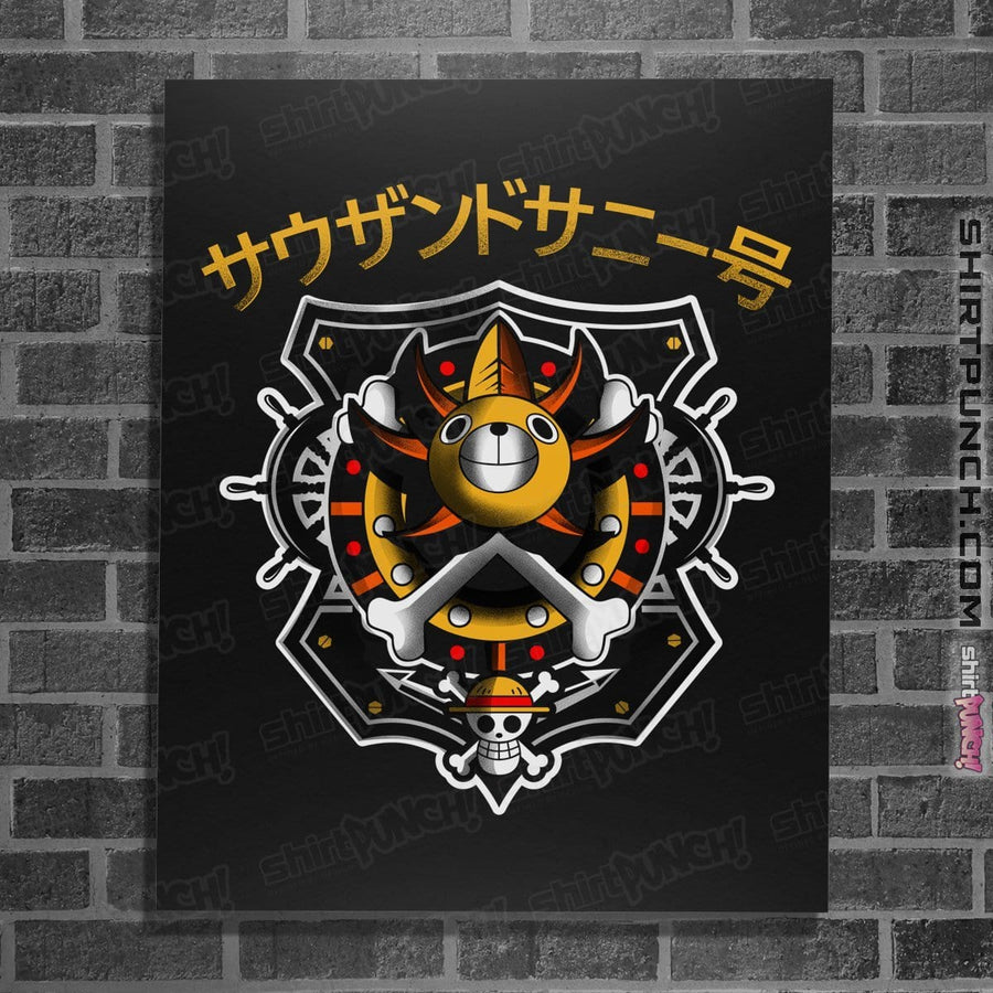 Shirts Posters / 4"x6" / Black Thousand Sunny