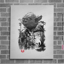Load image into Gallery viewer, Daily_Deal_Shirts Posters / 4&quot;x6&quot; / White The Master In The Swamp Sumi-e
