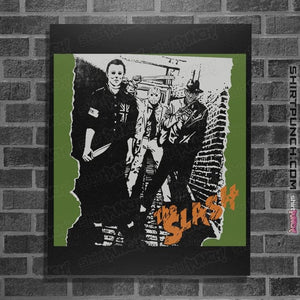 Daily_Deal_Shirts Posters / 4"x6" / Black The Slash
