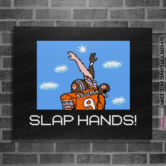 Daily_Deal_Shirts Posters / 4"x6" / Black Slap Hands!