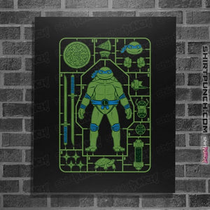 Daily_Deal_Shirts Posters / 4"x6" / Black Leonardo Model Sprue