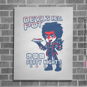 Shirts Posters / 4"x6" / White Devil Hell Pot