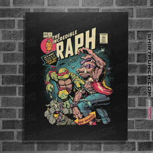 Shirts Posters / 4"x6" / Black The Incredible Raph