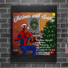 Load image into Gallery viewer, Shirts Posters / 4&quot;x6&quot; / Black Spidey Christmas Album
