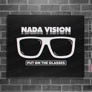 Shirts Posters / 4"x6" / Black Nada Vision