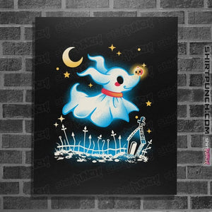 Daily_Deal_Shirts Posters / 4"x6" / Black Ghost Dog