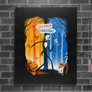 Daily_Deal_Shirts Posters / 4"x6" / Black Two Worlds!