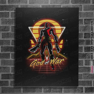 Shirts Posters / 4"x6" / Black Retro War God