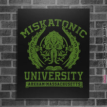 Load image into Gallery viewer, Shirts Posters / 4&quot;x6&quot; / Black Miskatonic University
