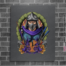 Load image into Gallery viewer, Daily_Deal_Shirts Posters / 4&quot;x6&quot; / Charcoal Shredder Crest
