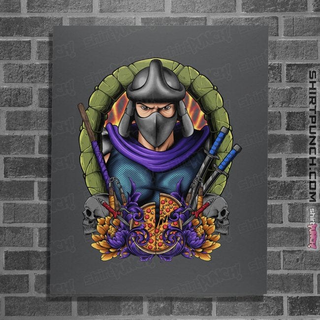 Daily_Deal_Shirts Posters / 4"x6" / Charcoal Shredder Crest
