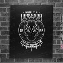 Load image into Gallery viewer, Shirts Posters / 4&quot;x6&quot; / Black University Of Wakanda
