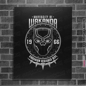 Shirts Posters / 4"x6" / Black University Of Wakanda